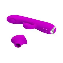 Vibromasseur à Succion REGINA Pretty Love 12 X 3.5cm Violet -FÉMINITÉS boutique vibromasseur a succion regina pretty love 12 x 35cm violet 5