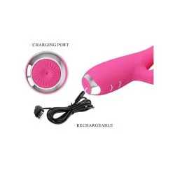 Vibromasseur Rabbit Licking DOREEN Pretty Love 12 X 3.8 Cm Rose -FÉMINITÉS boutique vibromasseur rabbit licking doreen pretty love 12 x 38 cm rose 2