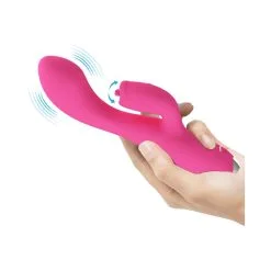 Vibromasseur Rabbit Licking DOREEN Pretty Love 12 X 3.8 Cm Rose -FÉMINITÉS boutique vibromasseur rabbit licking doreen pretty love 12 x 38 cm rose 3