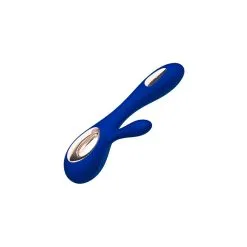 LELO Vibromasseur SORAYA WAVE 22 X 3.8 Cm Bleu Nuit -FÉMINITÉS boutique vibromasseur soraya wave 22 x 38 cm bleu nuit 3