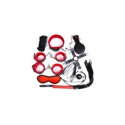 Generique Pack Bondage SM 10 Pièces Rouge
