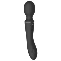 Vive Wand 2 En 1 ENORA 22cm Noir -FÉMINITÉS boutique wand 2 en 1 enora 22cm noir 2