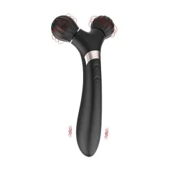 Generique Wand à Roulettes Et Vibro TWIG 22cm Noir