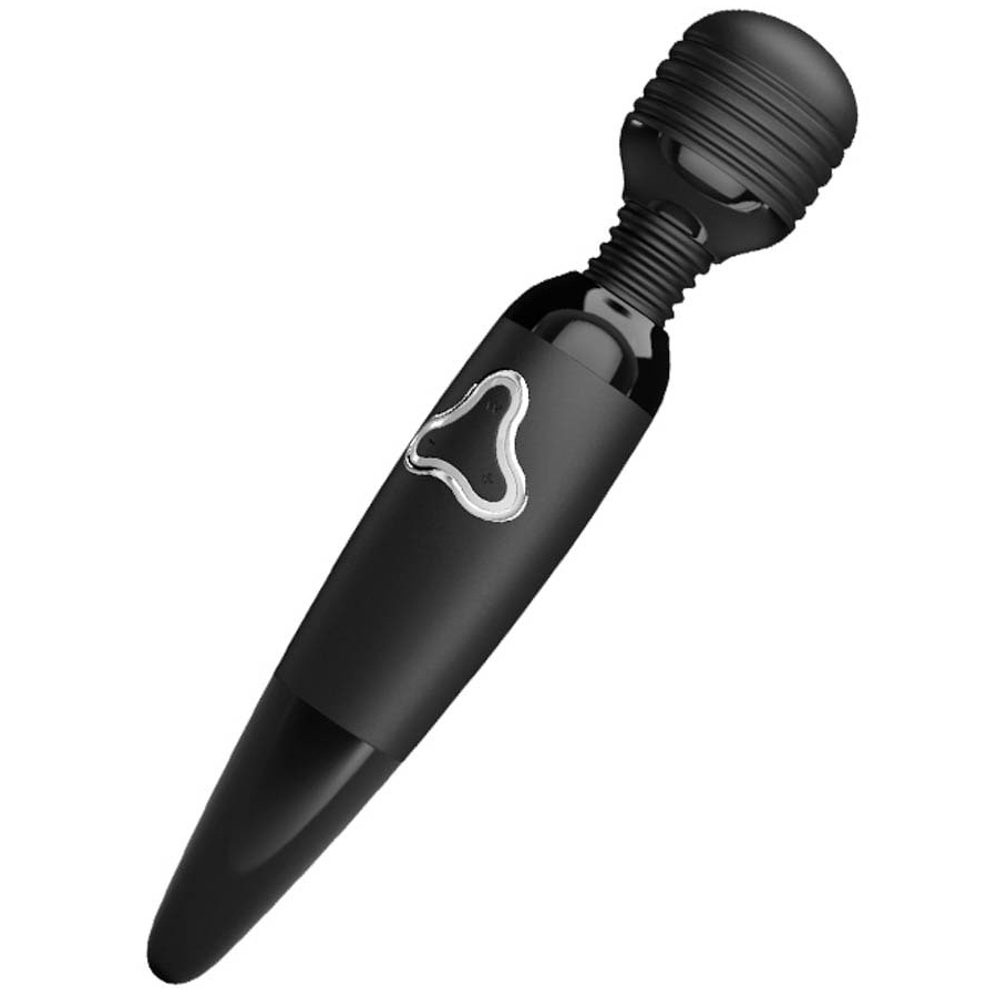 Wand BODY PULSE Pretty Love 25cm - Tête 40mm Noir 1 Wand BODY PULSE Pretty Love 25cm - Tête 40mm Noir