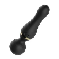 KINKgear Wand FREE MAGIC 19.5cm - Tête 51mm Noir -FÉMINITÉS boutique wand free magic 195cm tete 51mm noir 3