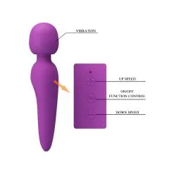 Wand MEREDITH Pretty Love Violet | Tête 50mm -FÉMINITÉS boutique wand meredith pretty love violet tete 50mm 6