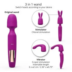 Wand R-EVOLUTION Love To Love Violet -FÉMINITÉS boutique wand r evolution love to love violet 2