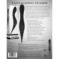 Evolved Wand Vibro TANTALIZING TEASER 27cm Noir -FÉMINITÉS boutique wand vibro tantalizing teaser 27cm noir 3